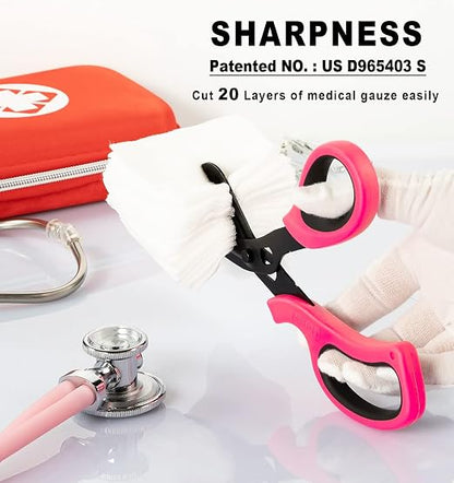 MEUUT 2 Pack Trauma Shears Patented Bandage Scissors - Image 2