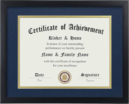 ELSKER&HOME 8.5x11 Certificate Frame Black by ELSKERHOME