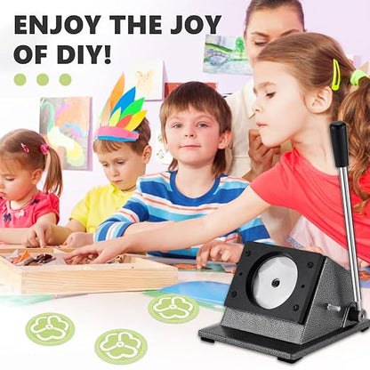1" Button Paper Cutter Graphic Punch Die Cutter - Image 8