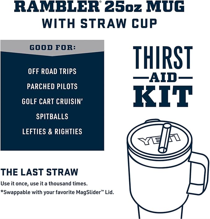 YETI Rambler 25 oz Tumbler with Handle and Straw Lid, Travel Mug Water Tumbler, Vacuum Insulated Cup with Handle, Stainless Steel, Beekeeper - Image 3