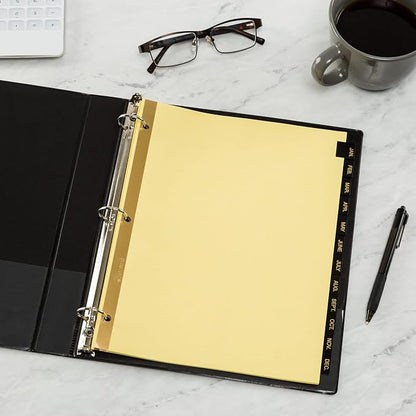 Avery Jan-Dec Dividers for 3 Ring Binders, 12 Tabs per Set, Pre-Printed Black - Image 4