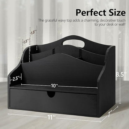 Rebee Vision Pine Wooden Mail Organizer - Image 2