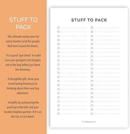 Stuff to Pack Notepad - Image 2