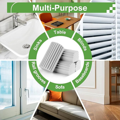 Jeymei 8-Pack Damp Clean Duster Sponge, Sponge Cleaning Brush, Duster - Image 5