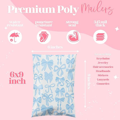 Pretty Package Store 6x9 Designer Poly Mailer 100 Pack Heavy Duty Waterproof - Image 3