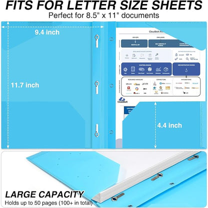 Sooez 6 Pack Plastic Folders - Image 4