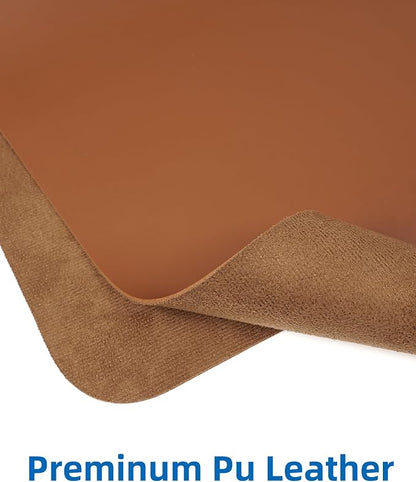 Non-Slip Desk Pad, Mouse Pad, Waterproof PU Leather Desk Protector, Ultra Thin - Image 2
