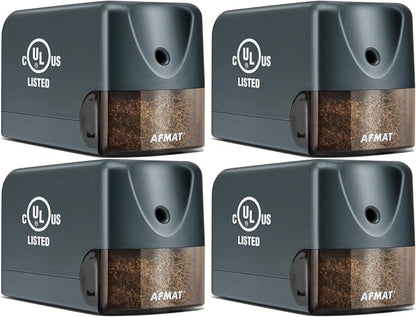 AFMAT 4 Pack Electric Pencil Sharpener, Heavy Duty Pencil Sharpener by AFMAT