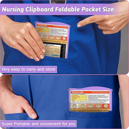 Nursing Clipboard Foldable Clipboard Medical: Nurse Edition Cheat Sheets - Image 2