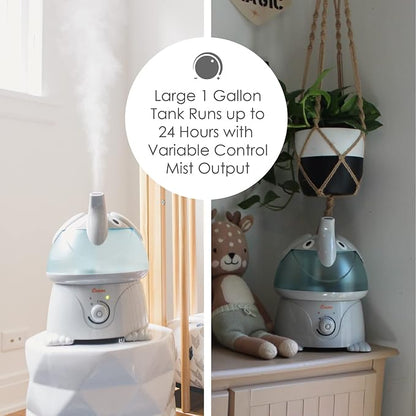 Crane Cute Animal Humidifier for Kids Bedroom and Nursery, Ultrasonic Cool Mist, 1 Gallon, Auto Shut Off, Cool Mist Humidifier - Image 5