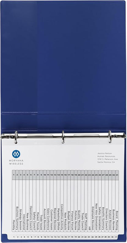 Avery Jan-Dec Dividers for 3 Ring Binders, 12 Tabs per Set, Customizable Table - Image 8