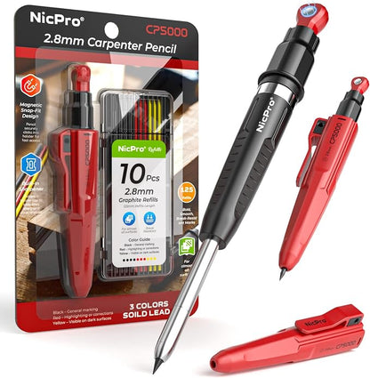 Nicpro CP5000 Magnetic Carpenter Pencils by Nicpro