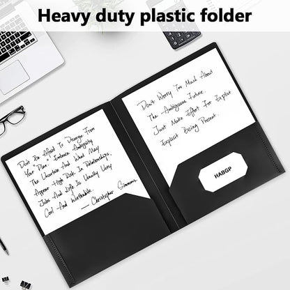 HABGP 6 Pack Black File Folders - Image 5