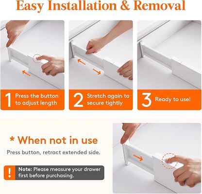 Lifewit 4 Pack Upgrade Drawer Dividers - Image 5