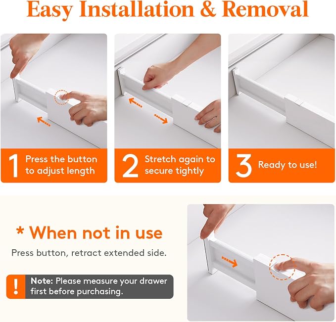 Lifewit 8 Pack Upgrade Drawer Dividers - Image 4