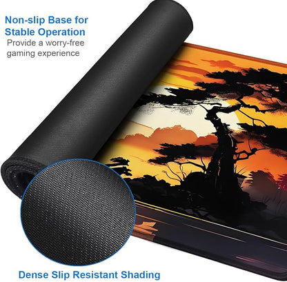 Mouse Pad Gaming, 31.5x15.7 inch Large Extended Computer Keyboard Mouse Mat - Image 4