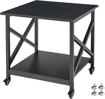 Fannova 2 Tier Large Printer Stand, 23.6 x 23.6 x 22.6 Inches Square Printer by Fannova