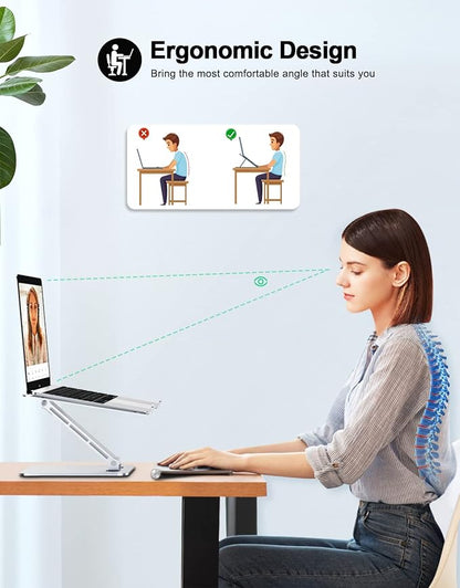 RIWUCT Foldable Aluminum Alloy Laptop Stand - Image 2