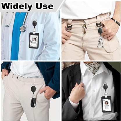 2 Pack Badge Holder Retractable Clip Heavy Duty Reels - Image 7