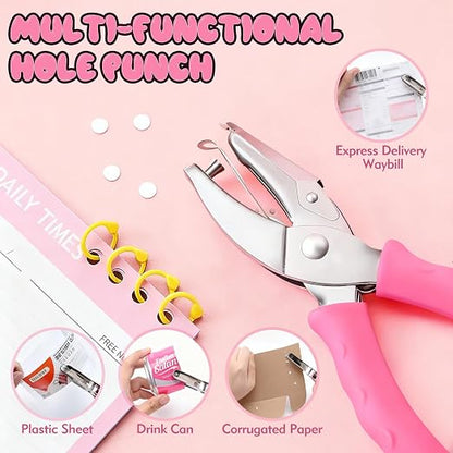 Single Hole Punch, Office and Classroom, Handheld Circle Small Hole Paper Punch - Image 6