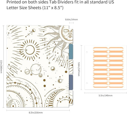 Ospelelf 3 Ring Binder, 1/2 Inch, Cute Letter Size - Image 5
