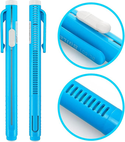 Retractable Mechanical Eraser Pen, Pen-Style Erasers, 4 Pack - Image 3