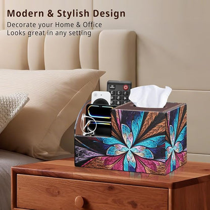 BLIENCE PU Leather Square Tissue Box Cover - Image 2