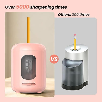 deli Electric Pencil Sharpener, 3 Sharpness Modes, Battery Operated - Image 5