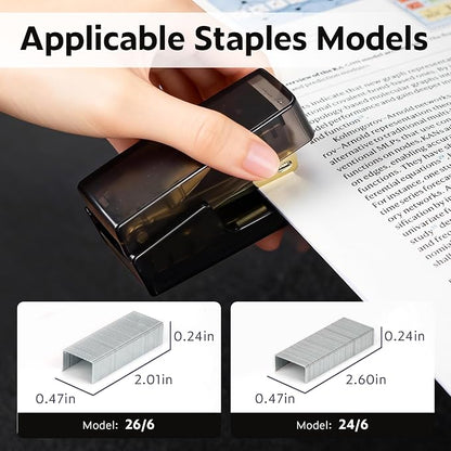 NUSIGN Mini Stapler with 830 Staples, Small Cute Desk Staplers, 25 Sheet - Image 3