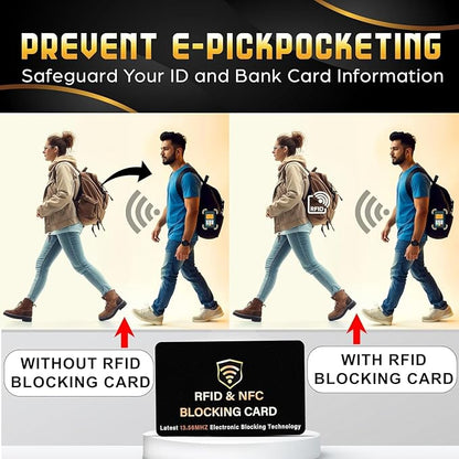 SaiTech IT 50 Pack RFID Blocking Card, One Card Protects Entire Wallet Purse - Image 3