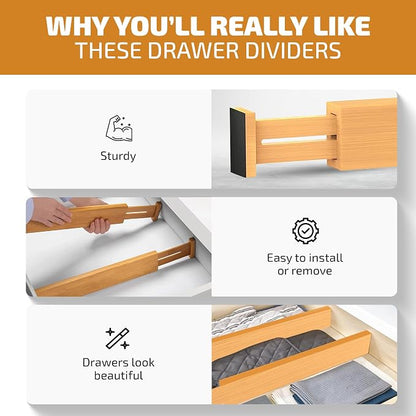 Bambüsi 4-Pack Drawer Divider - Image 5