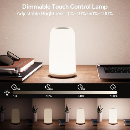 ROOTRO Cordless Table Lamps Rechargeable, Touch Lamp - Image 2