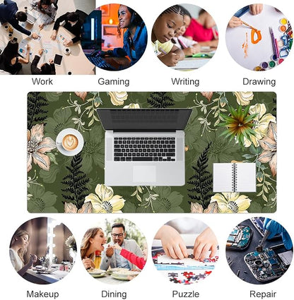 Colorful Star Large Mouse Pad, PU Leather Waterproof Desk Mat, Computer Gaming - Image 8