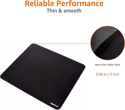 Amazon Basics Large Square Computer Mouse Pad, Cloth and Rubberized Base - Image 4