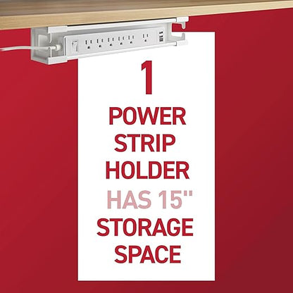 Command Power Strip Holder, 1 Tray and 8 Strips - Image 3