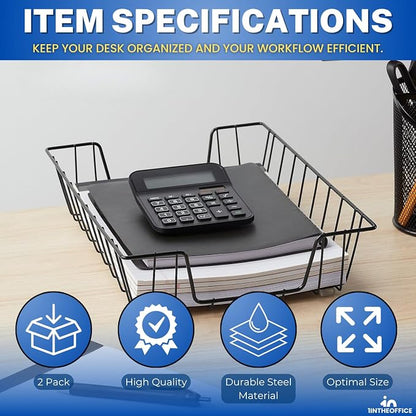 1InTheOffice Letter Tray, Paper Basket - Image 7