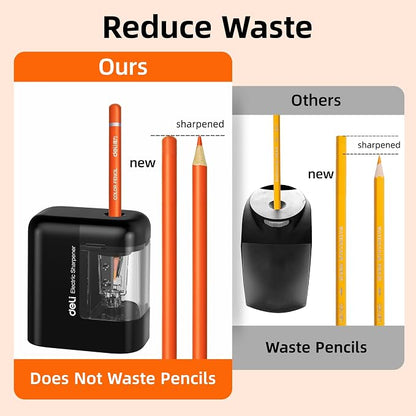deli Electric Pencil Sharpener, Portable Pencil Sharpener - Image 7