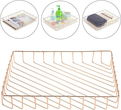 BTSKY Multipurpose A4 File Tray Wire Desk Tray Organizer Elegant Letter Size - Image 3