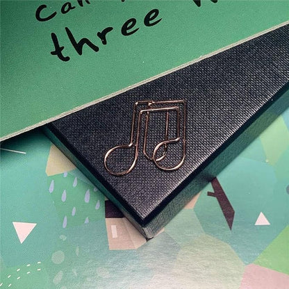 OWLFAVO Clef and Note Shape 40pcs Paper Clips - Image 5