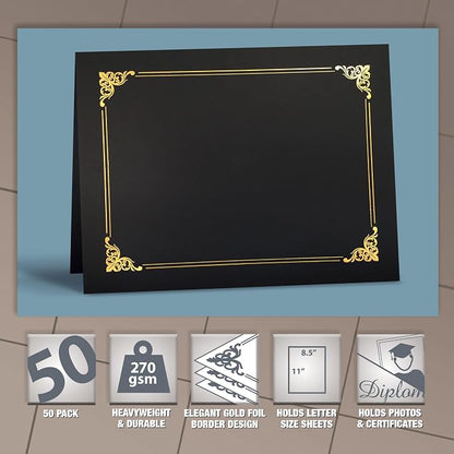 50 Pack Certificate Holders, Diploma Holders, Document Covers - Image 2
