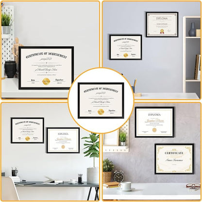 YixangDD 8 Pack Certificate Frames 8.5 x 11, College Diploma Frame - Image 7
