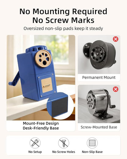 ZMOL Manual Hand Crank Pencil Sharpener - Image 8
