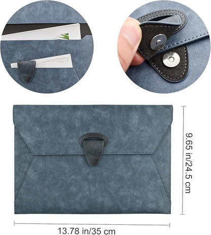VANRA PU Leather File Folder Document Organizer Holder Waterproof Filing - Image 3