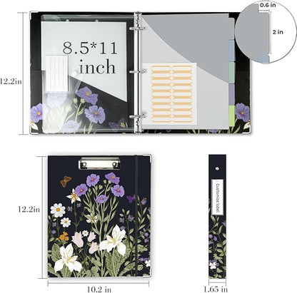 3 Ring Binder 1 Inch, Three Ring Binders Organizer - Image 6