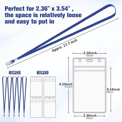 Marspark 20 Pcs ID Badge Holder - Image 2