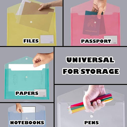 10 Pack Plastic Envelope Folders - Image 5