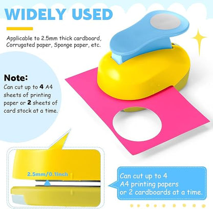 CHENGU 2 Inch 16 Pcs Craft Hole Punch Set - Image 6