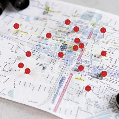 200 PCS Red Push Pins for Map, Small Round Head Map Pins for Travel Boards - Image 5