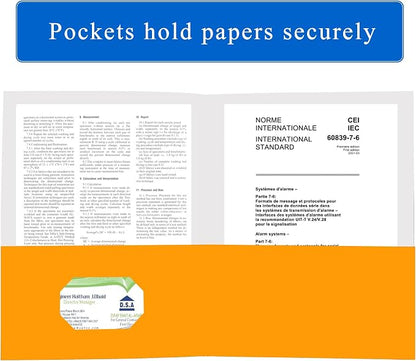 Zzrywuty 50 Packs Two Pocket File Folders - Image 3