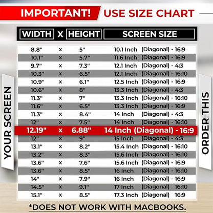 SightPro 14 Inch 16:9 Laptop Privacy Screen Filter - Image 7